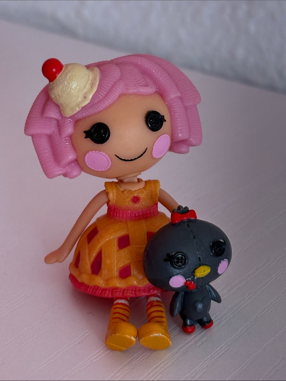 Cherry Crisp Mini Lalaoopsy Doll With Pet